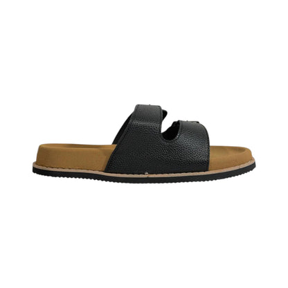 Brunello Cucinelli Black Double Buckle Slides – Italian Luxury Comfort Sandals 🖤👡 - MASTERPIECE