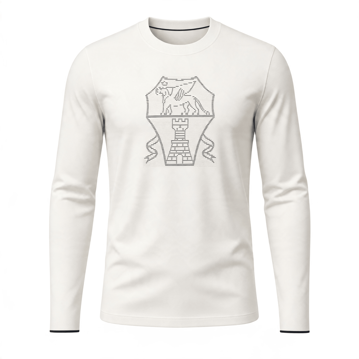 Brunello Cucinelli Crest Crewneck Sweatshirt — Ivory - MASTERPIECE