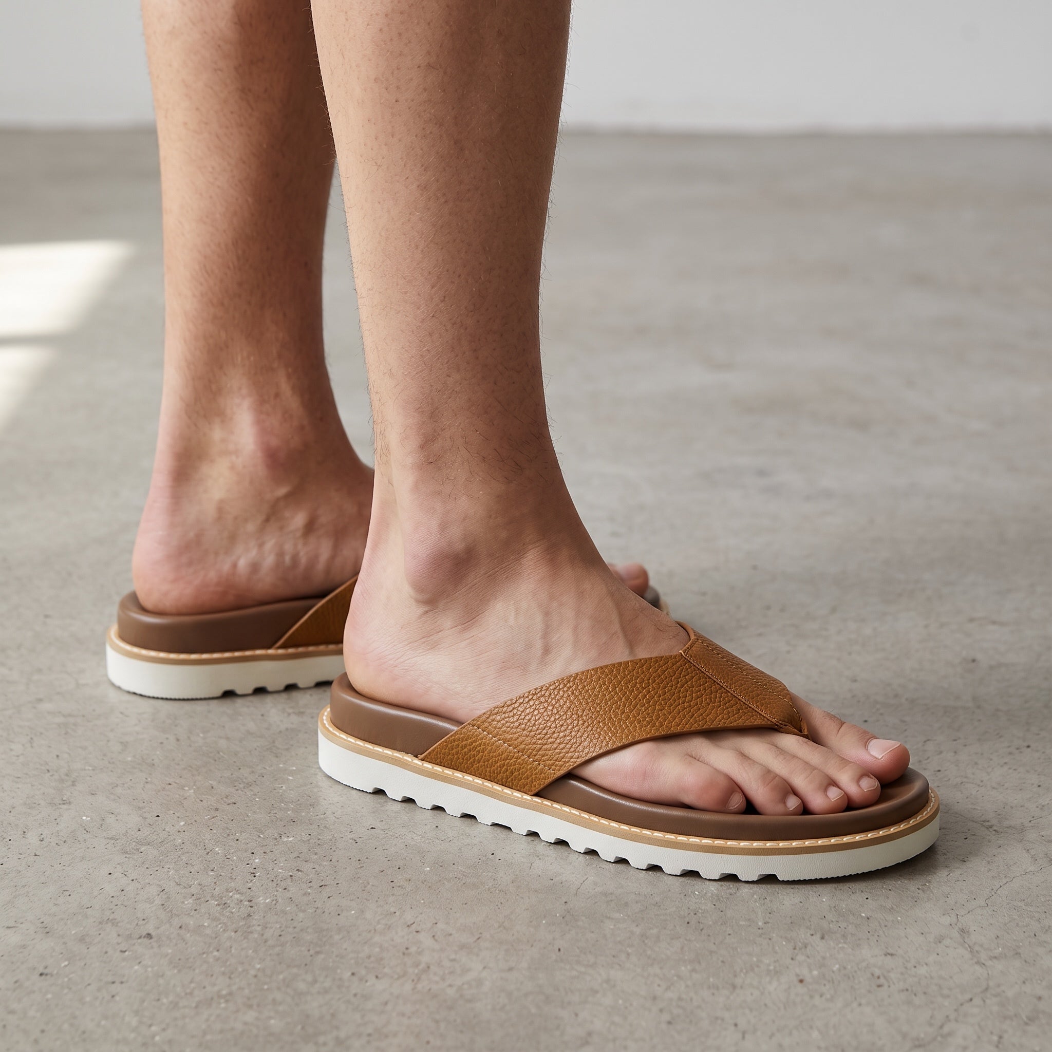 Brunello cucinelli Sandal – Tan Leather 🩴 - MASTERPIECE