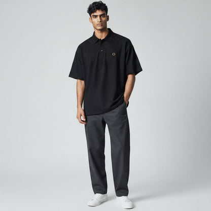 🖤 Burberry Black Monogram Polo Shirt – Modern Luxury Essential 👕✨ - MASTERPIECE