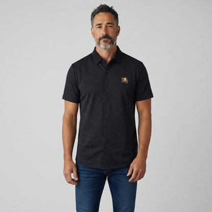 🖤 Burberry Black Monogram Short Sleeve Shirt – Signature Luxury Collection - MASTERPIECE