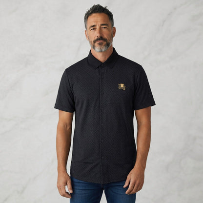 🖤 Burberry Black Monogram Short Sleeve Shirt – Signature Luxury Collection - MASTERPIECE