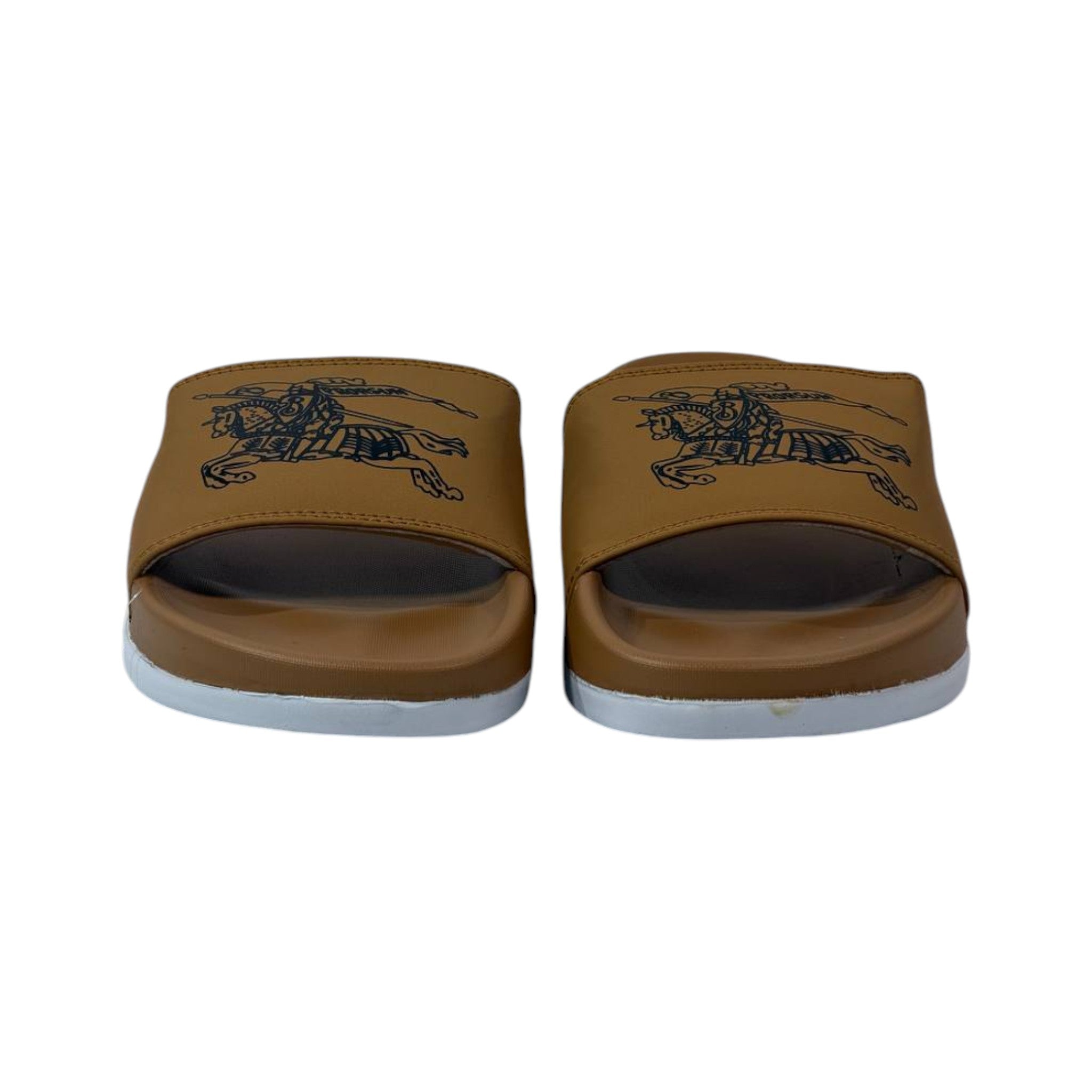 🩴 Burberry Equestrian Signature Slides – Luxury Comfort Edition 🤎✨ - MASTERPIECE