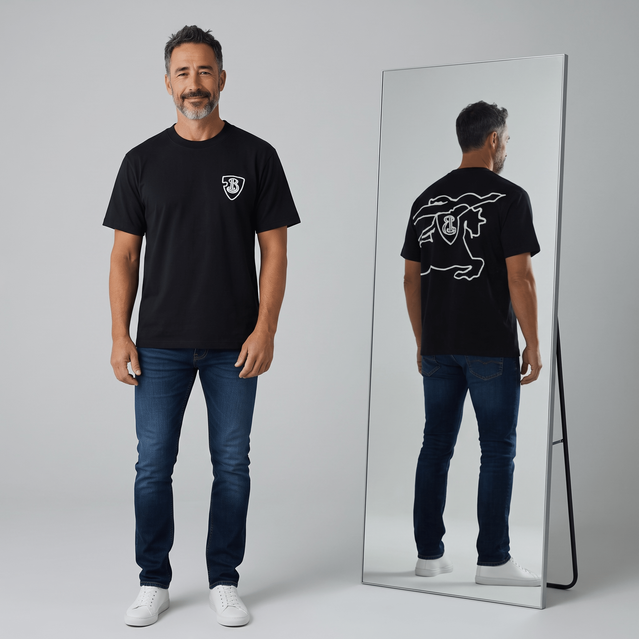 Burberry Graphic Cotton T-Shirt – Black - MASTERPIECE