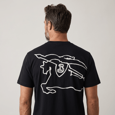 Burberry Graphic Cotton T-Shirt – Black - MASTERPIECE