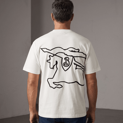 Burberry Graphic Cotton T-Shirt – White - MASTERPIECE