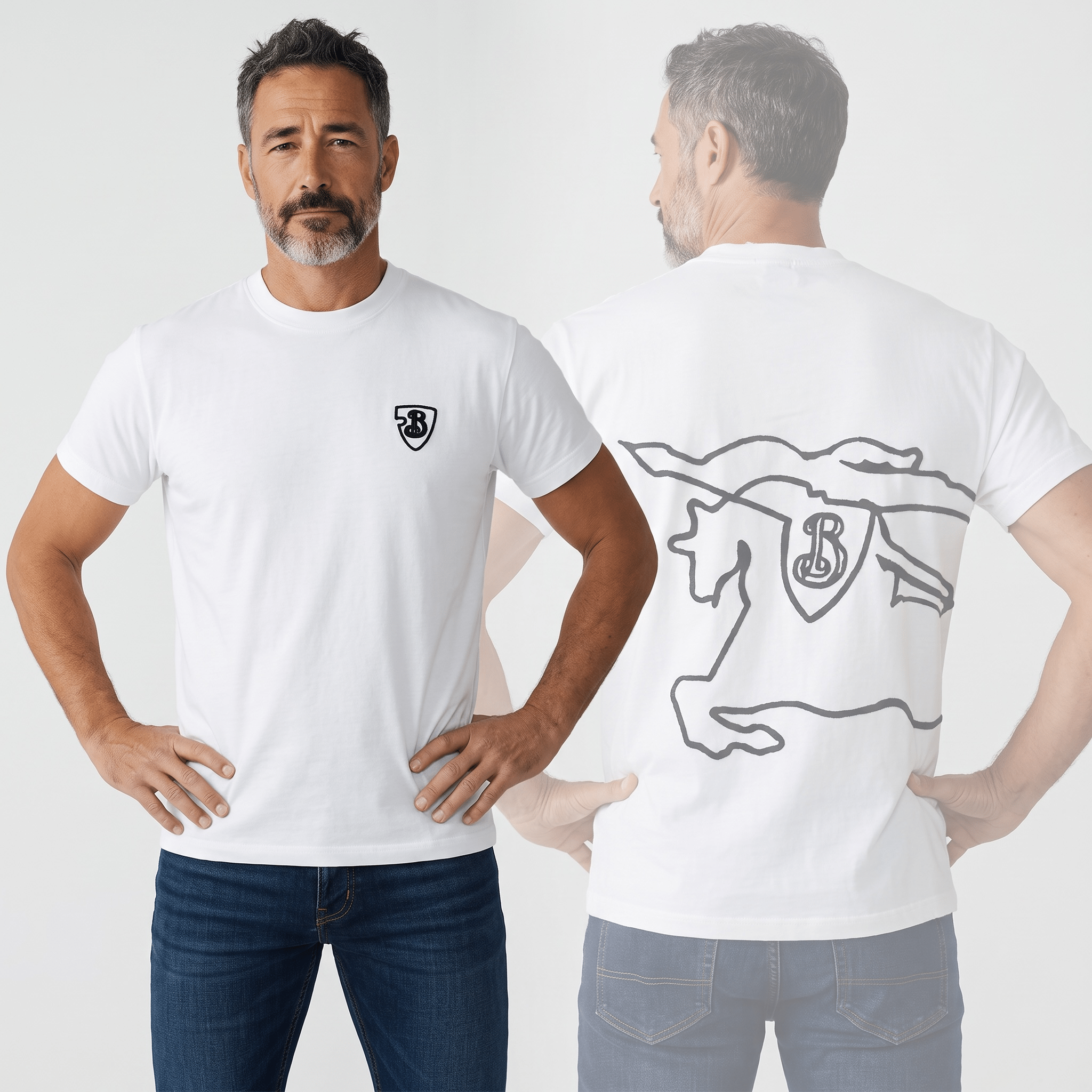Burberry Graphic Cotton T-Shirt – White - MASTERPIECE