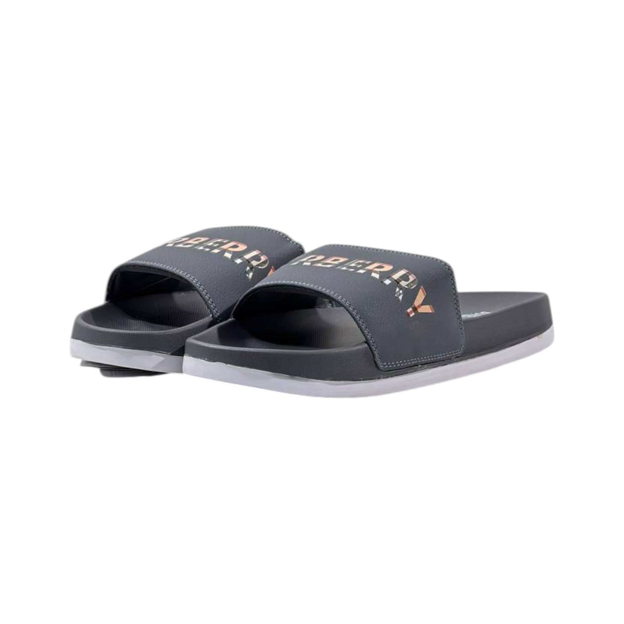 Burberry Grey Comfort Slides 🩶✨ - MASTERPIECE