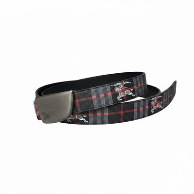 Burberry Heritage Check Leather Belt 125CM 🖤✨ - MASTERPIECE