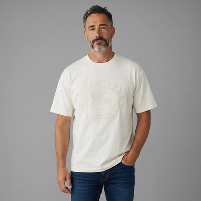 Burberry Heritage Crest Embossed T-Shirt – Ivory White 🤍✨ - MASTERPIECE