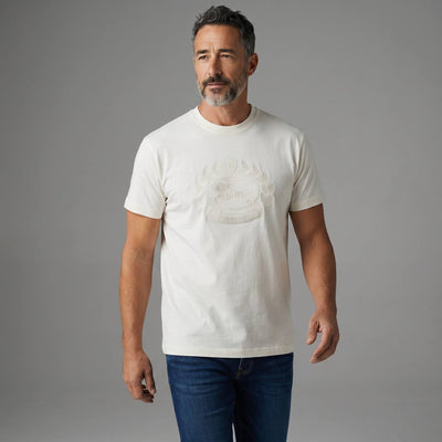 Burberry Heritage Crest Embossed T-Shirt – Ivory White 🤍✨ - MASTERPIECE