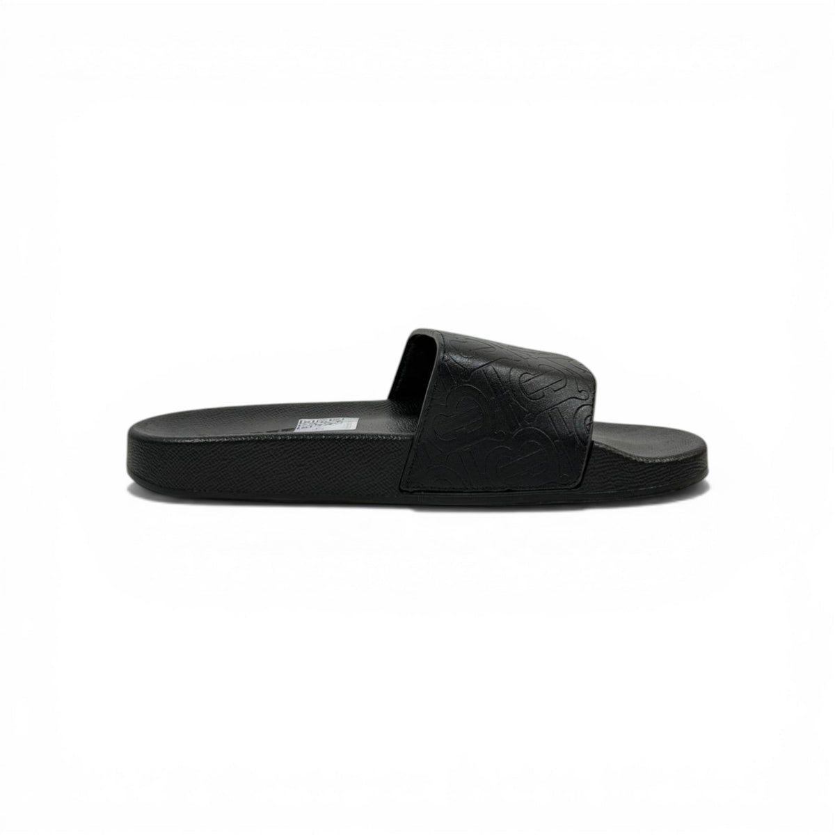 BURBERRY Luxury Black Slide Sandals – Embossed Monogram Comfort & Premium Streetwear 👟✨ - MASTERPIECE