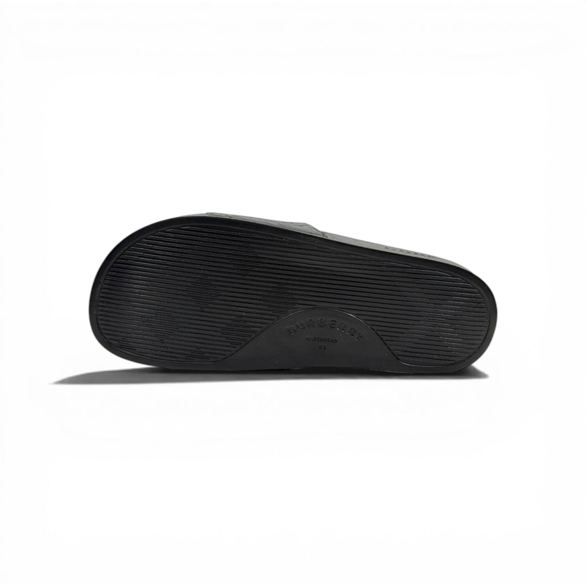 BURBERRY Luxury Black Slide Sandals – Embossed Monogram Comfort & Premium Streetwear 👟✨ - MASTERPIECE