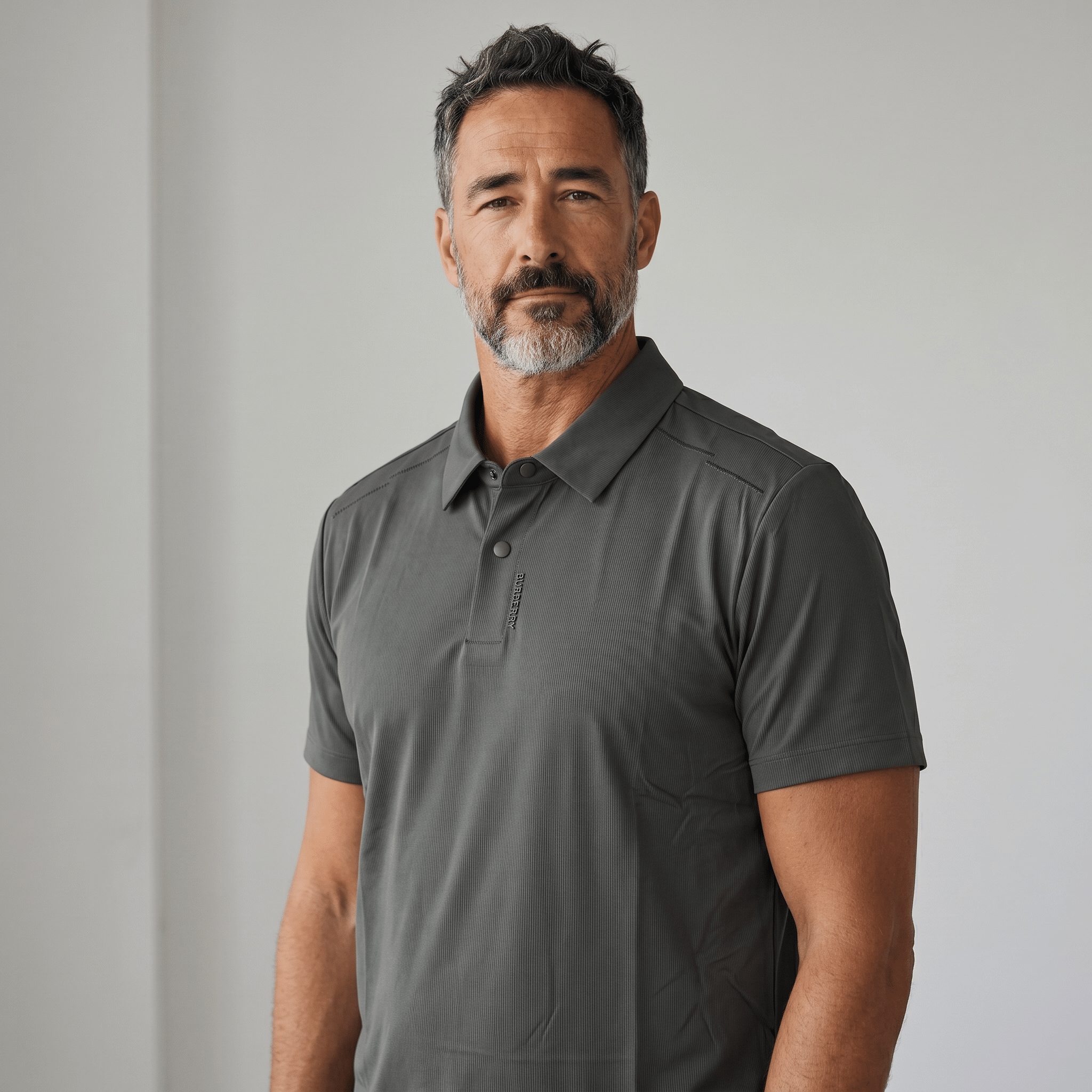 🩶✨ Burberry Luxury Polo Shirt – Modern Minimalist Edition 👔🔥 - MASTERPIECE