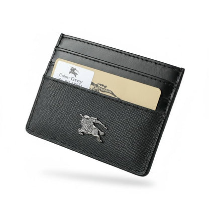 🖤 Burberry Signature Black Card Holder | Luxury Slim Wallet Edition ✨ - MASTERPIECE