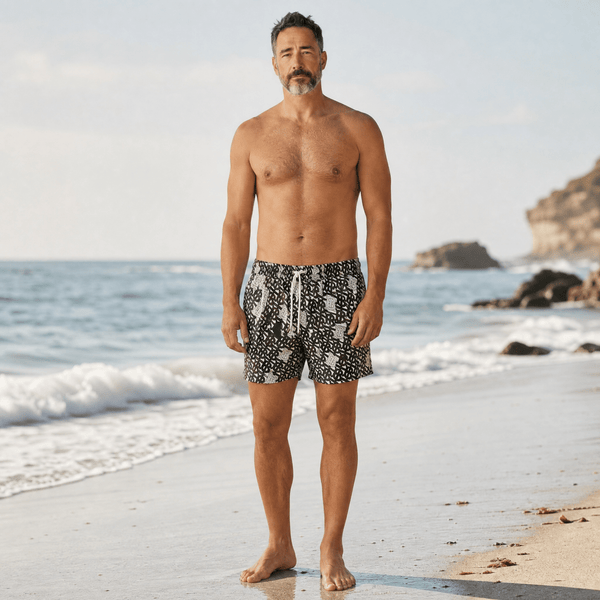 🩳 Burberry TB Monogram Swim Shorts – Olive Green Edition ✨
