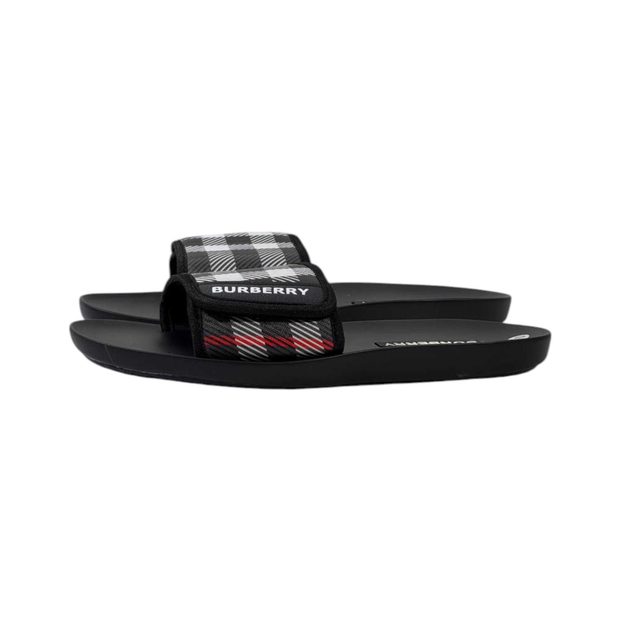 ✨ Burberry x Goodyear Check Slides – Luxury Comfort Meets Everyday Style - MASTERPIECE