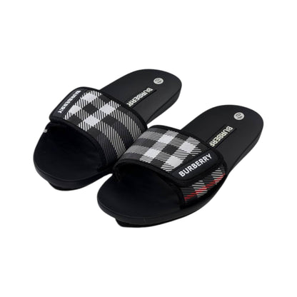 ✨ Burberry x Goodyear Check Slides – Luxury Comfort Meets Everyday Style - MASTERPIECE
