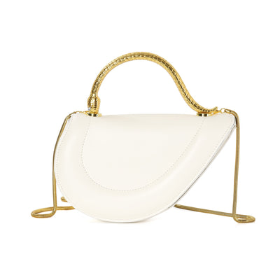Bvlgari Serpenti-Inspired Top Handle Bag — Ivory - MASTERPIECE