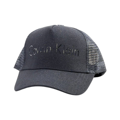 🧢 Calvin Klein Black Trucker Cap | Minimal Logo Edition 🖤✨ - MASTERPIECE