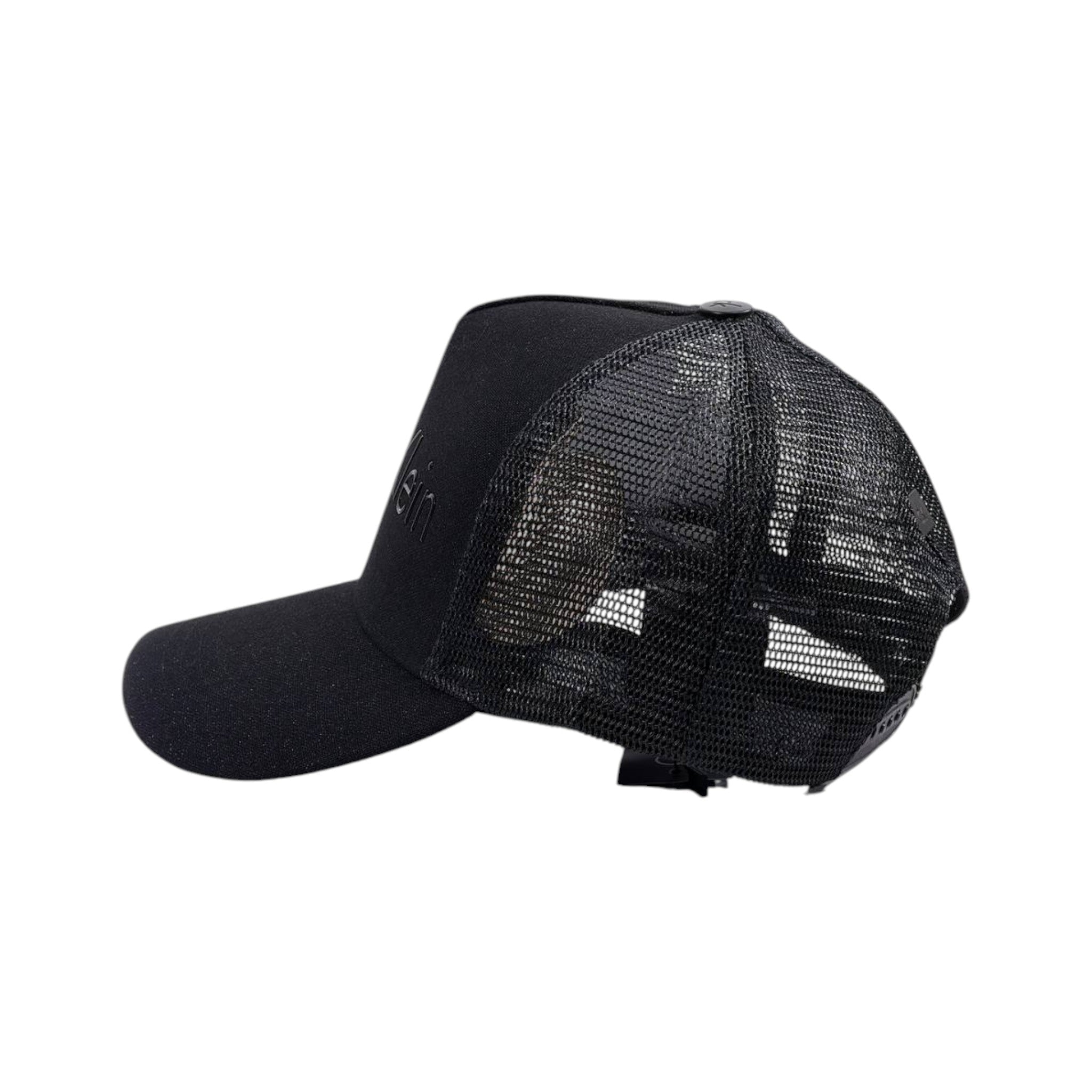 🧢 Calvin Klein Black Trucker Cap | Minimal Logo Edition 🖤✨ - MASTERPIECE