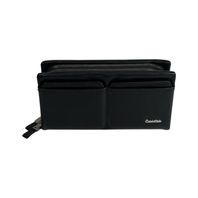Calvin Klein Executive Black Organizer Wallet ✨🖤 Premium Zip Clutch - MASTERPIECE