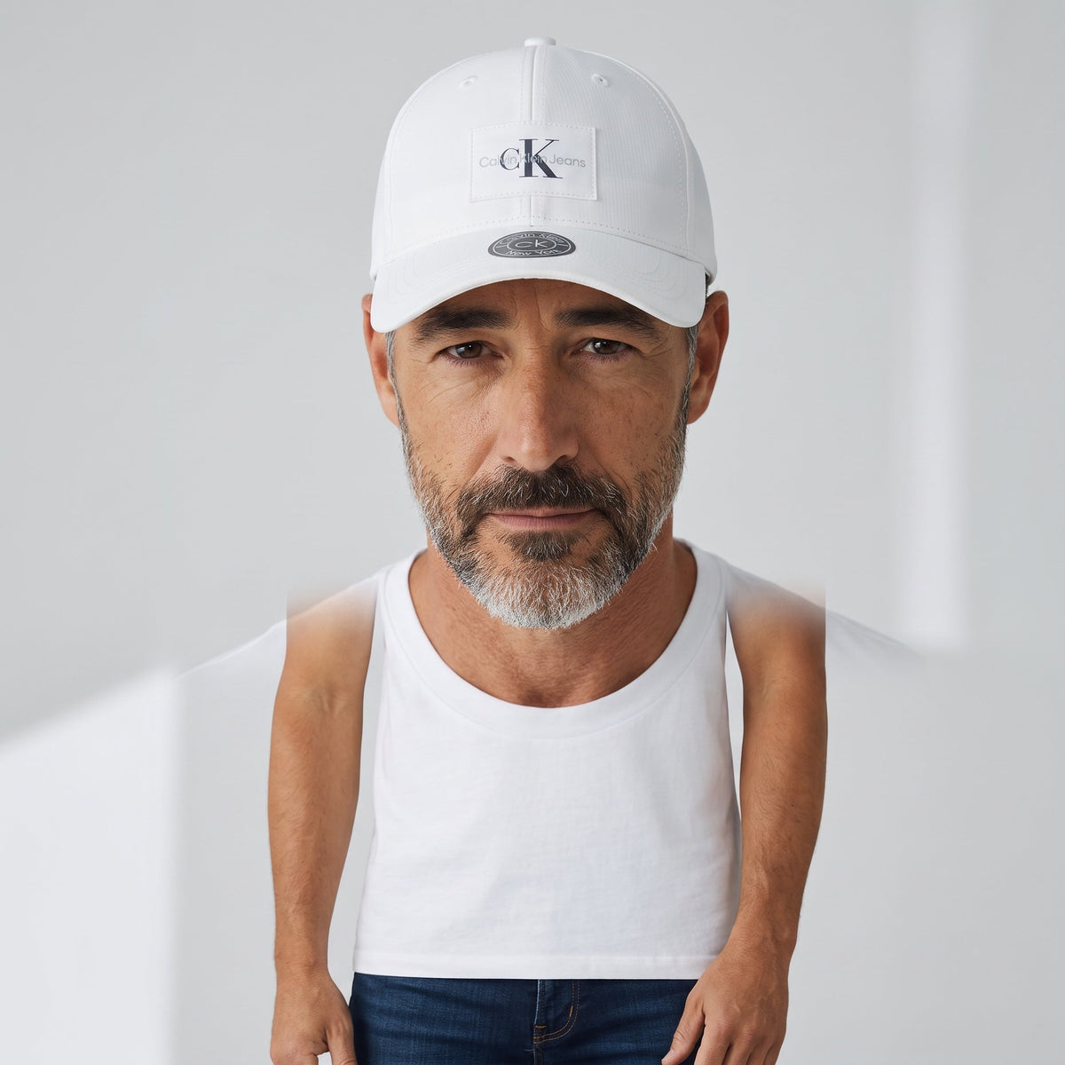 Calvin Klein Jeans Baseball Cap – White Logo Patch 🧢 - MASTERPIECE