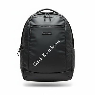 Calvin Klein Jeans Diagonal Logo Backpack — Black - MASTERPIECE