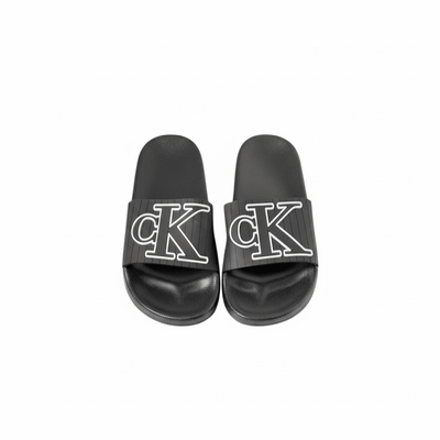 Calvin Klein Logo Slides — Black - MASTERPIECE