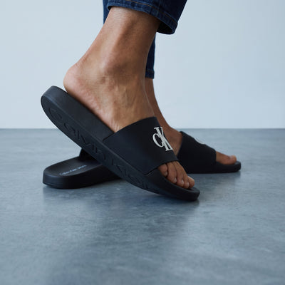 Calvin Klein Slides – Black Logo Sliders 🖤🩴 - MASTERPIECE