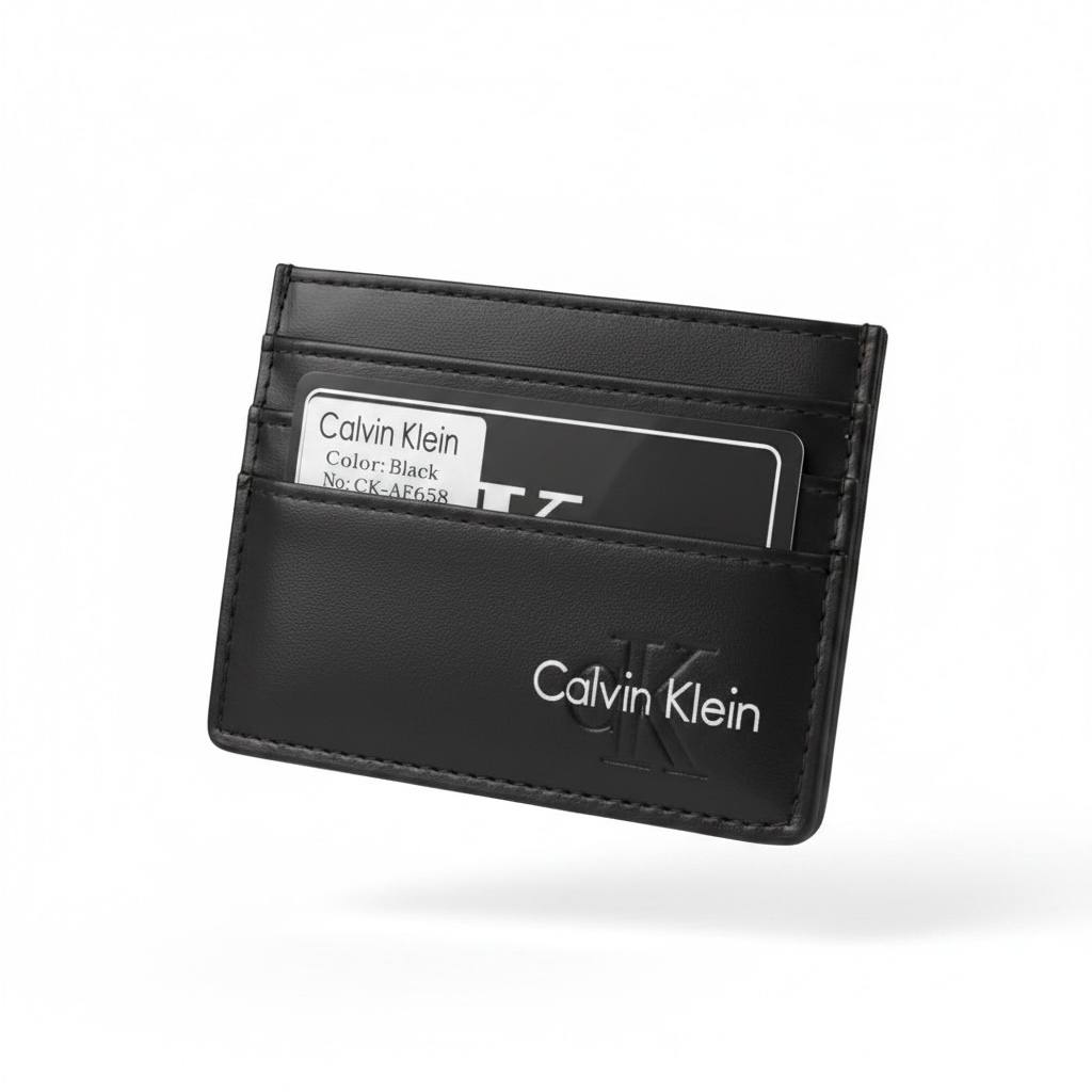 Calvin Klein Slim Card Holder – Minimal Black Luxury Wallet 🖤💳 - MASTERPIECE