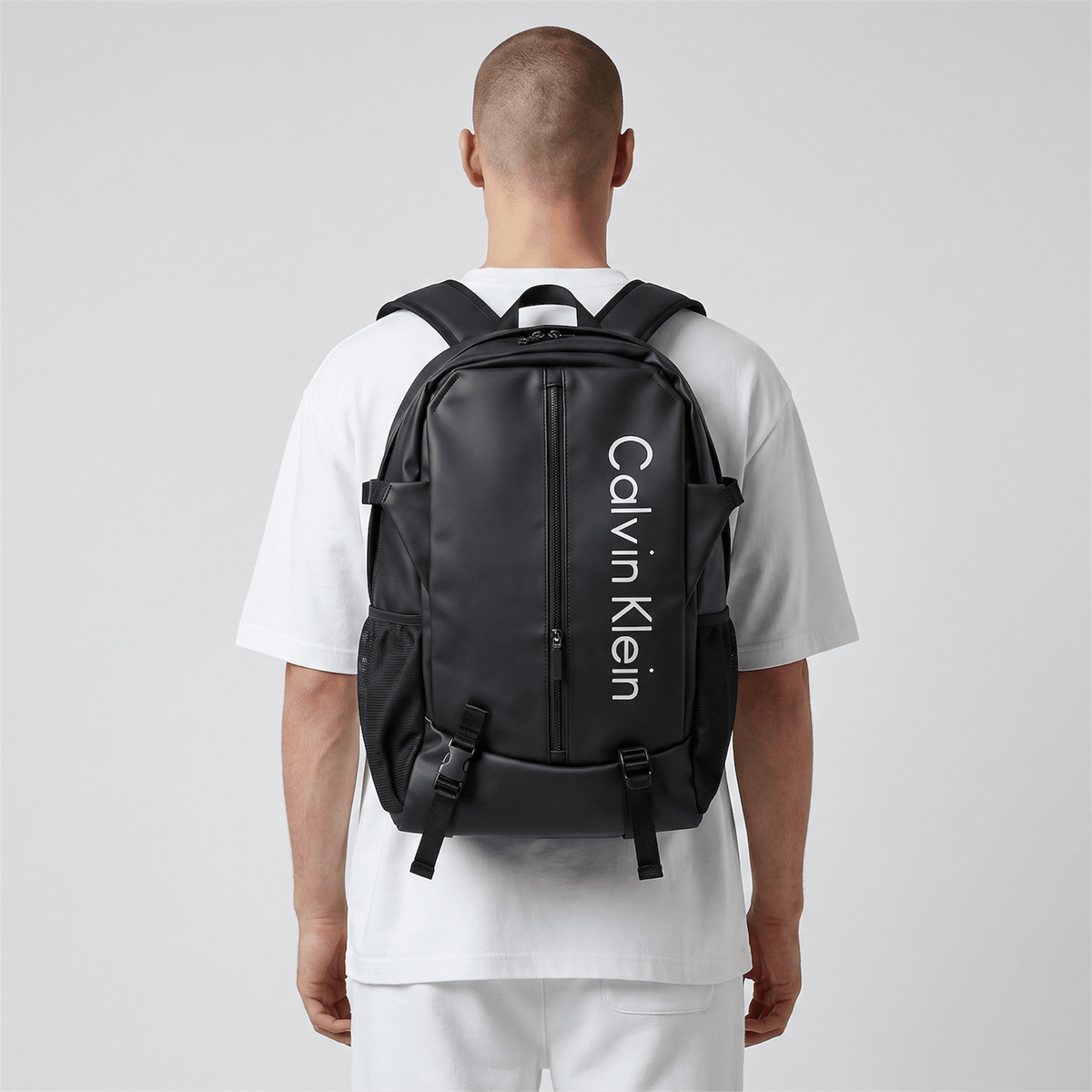 Calvin Klein Vertical Logo Backpack — Black - MASTERPIECE
