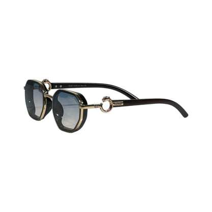 Cartier Luxe Octagon Sunglasses 🖤✨ Gold Black Prestige Edition - MASTERPIECE