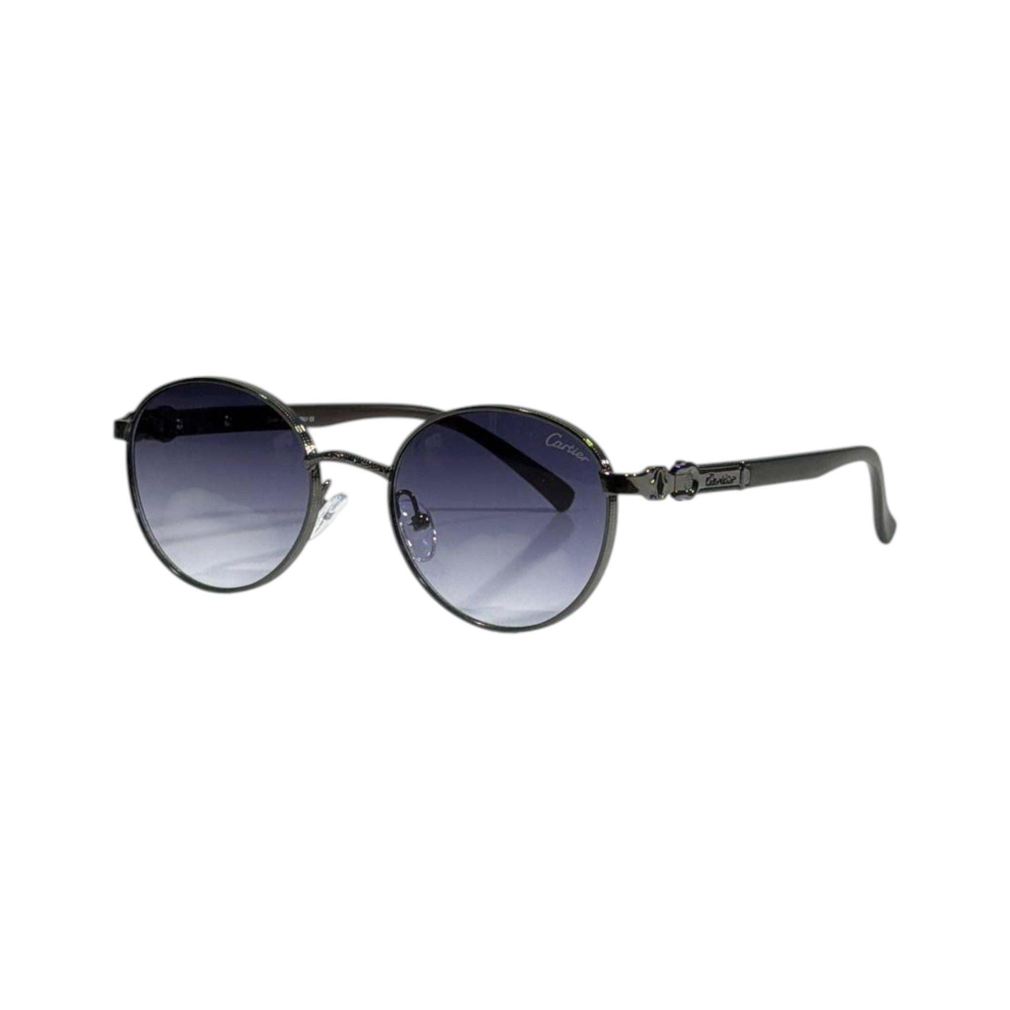 Cartier Luxury Round Sunglasses 🖤✨ Premium Vintage Elegance - MASTERPIECE