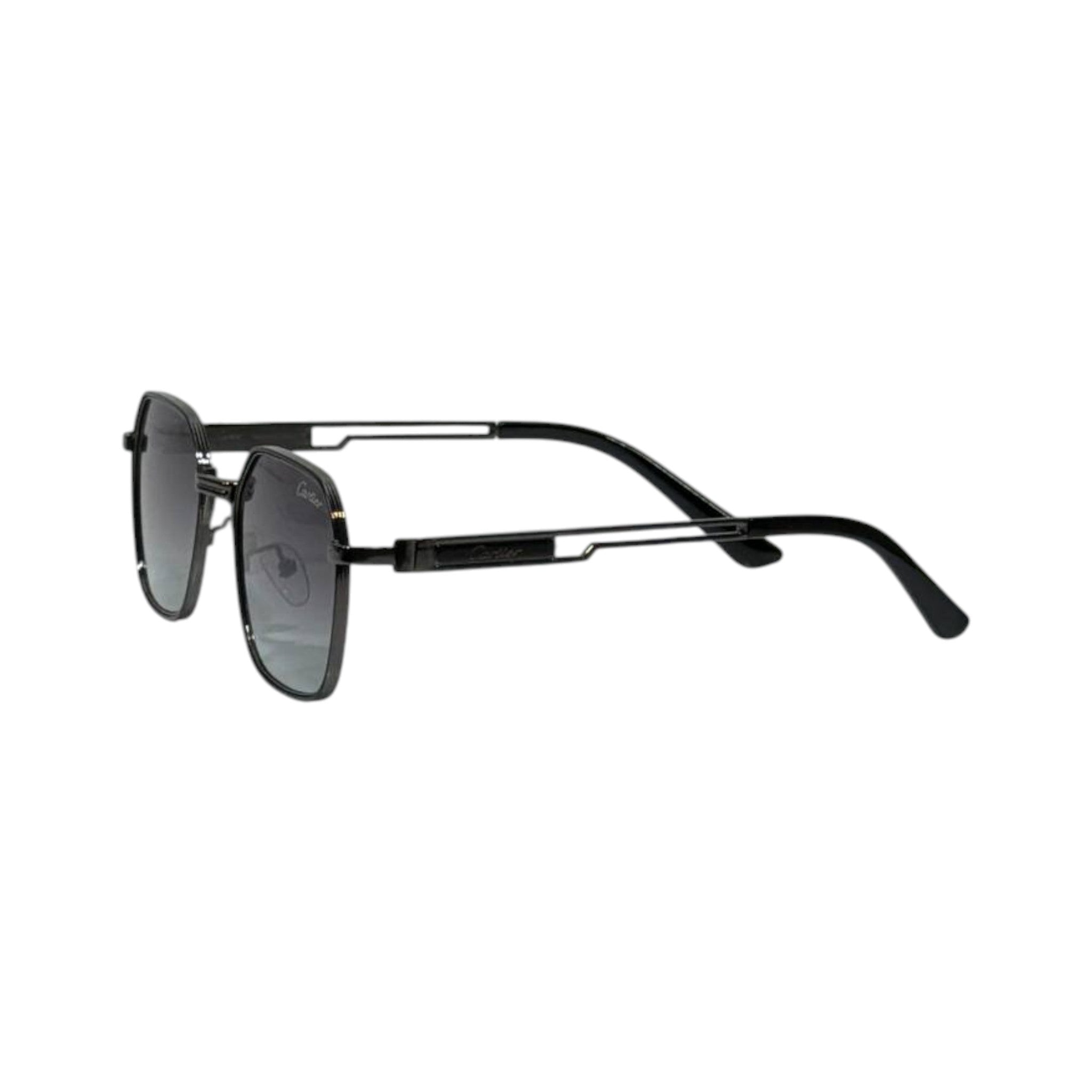 Cartier Noir Geometric Aviator Sunglasses - MASTERPIECE