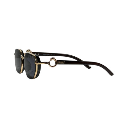 Cartier Oval Sunglasses – Black & Gold Iconic Luxury 🕶️✨ - MASTERPIECE
