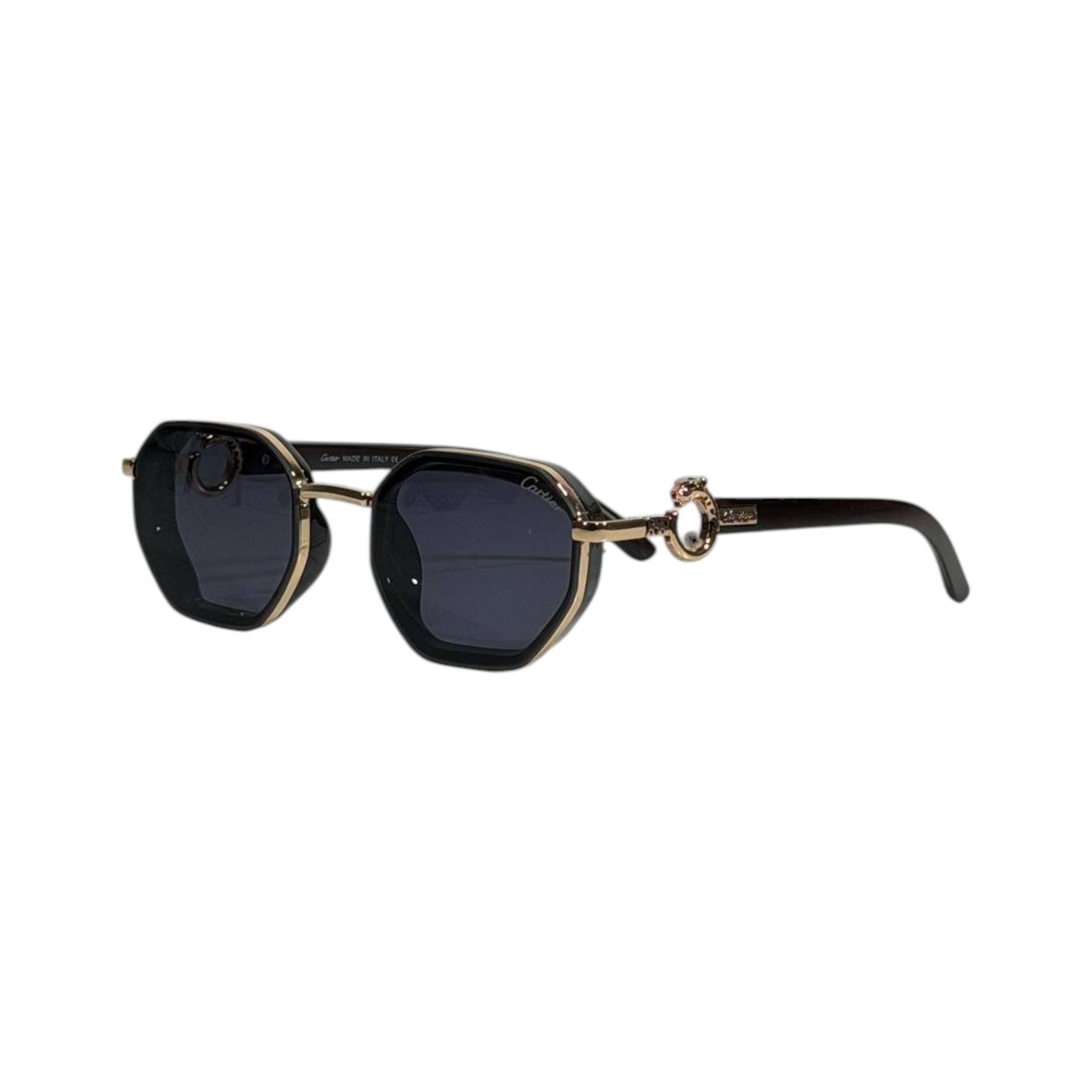 Cartier Oval Sunglasses – Black & Gold Iconic Luxury 🕶️✨ - MASTERPIECE