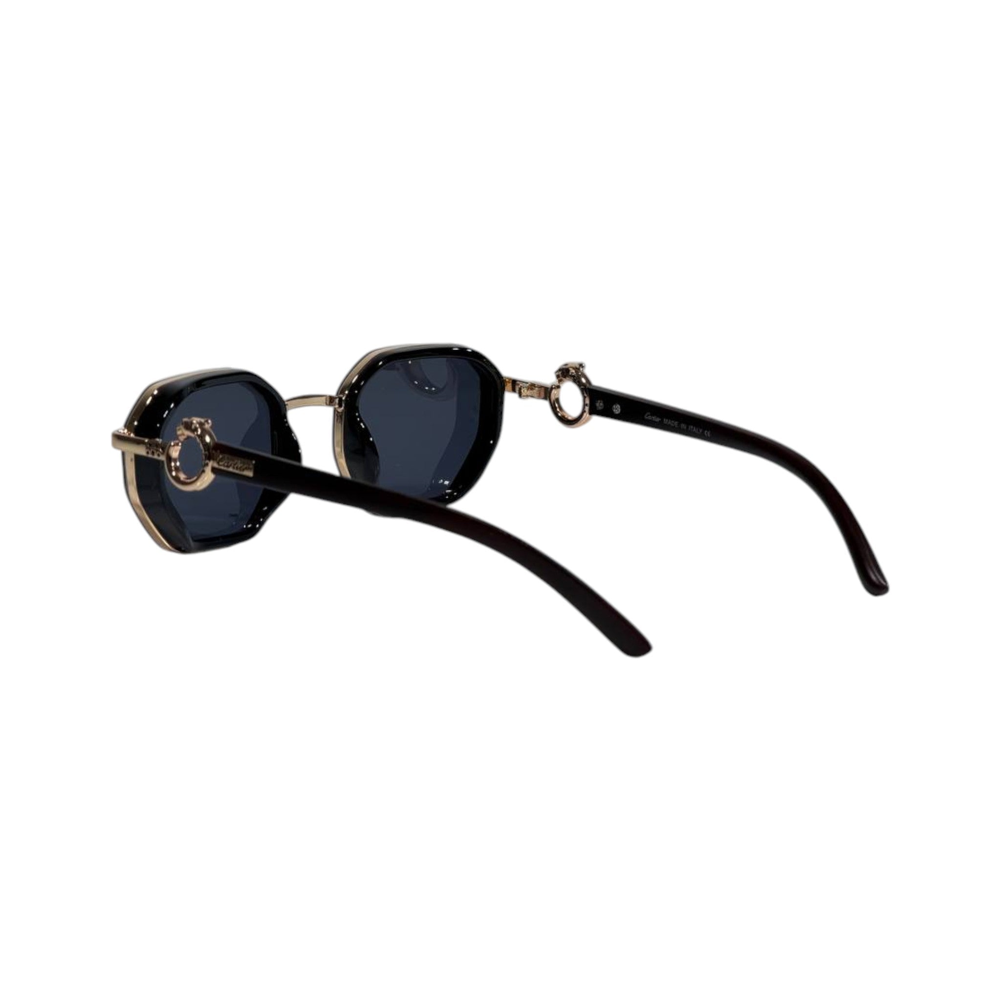 Cartier Oval Sunglasses – Black & Gold Iconic Luxury 🕶️✨ - MASTERPIECE