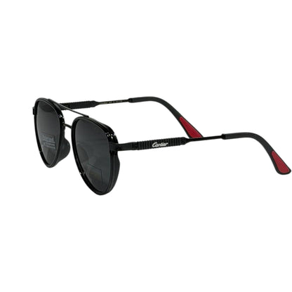 Cartier Polarized Aviator Sunglasses 🖤✨ Premium Black Edition - MASTERPIECE