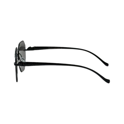 🕶️ Cartier Rimless Geometric Sunglasses – Black Luxury Edition ✨ - MASTERPIECE