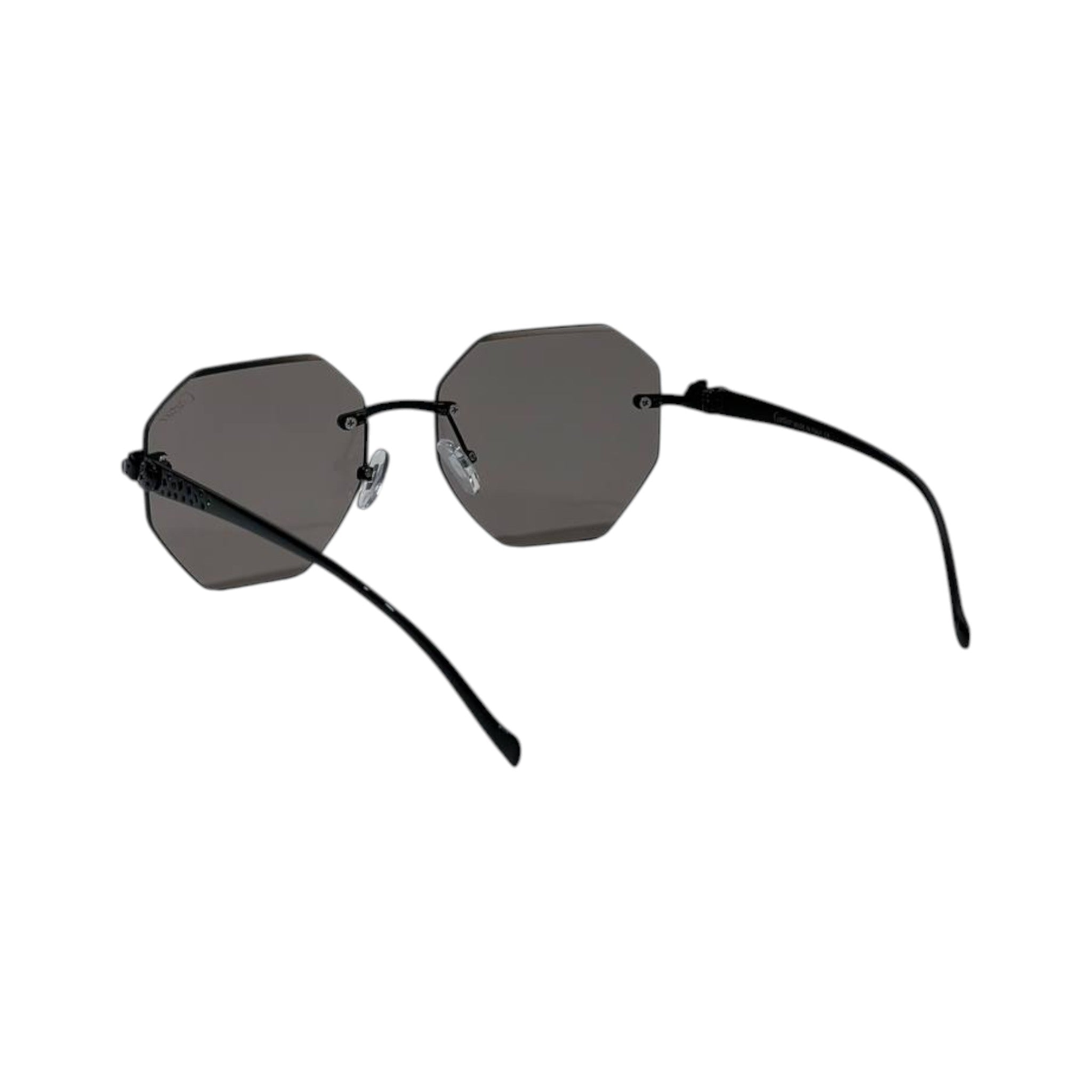 🕶️ Cartier Rimless Geometric Sunglasses – Black Luxury Edition ✨ - MASTERPIECE