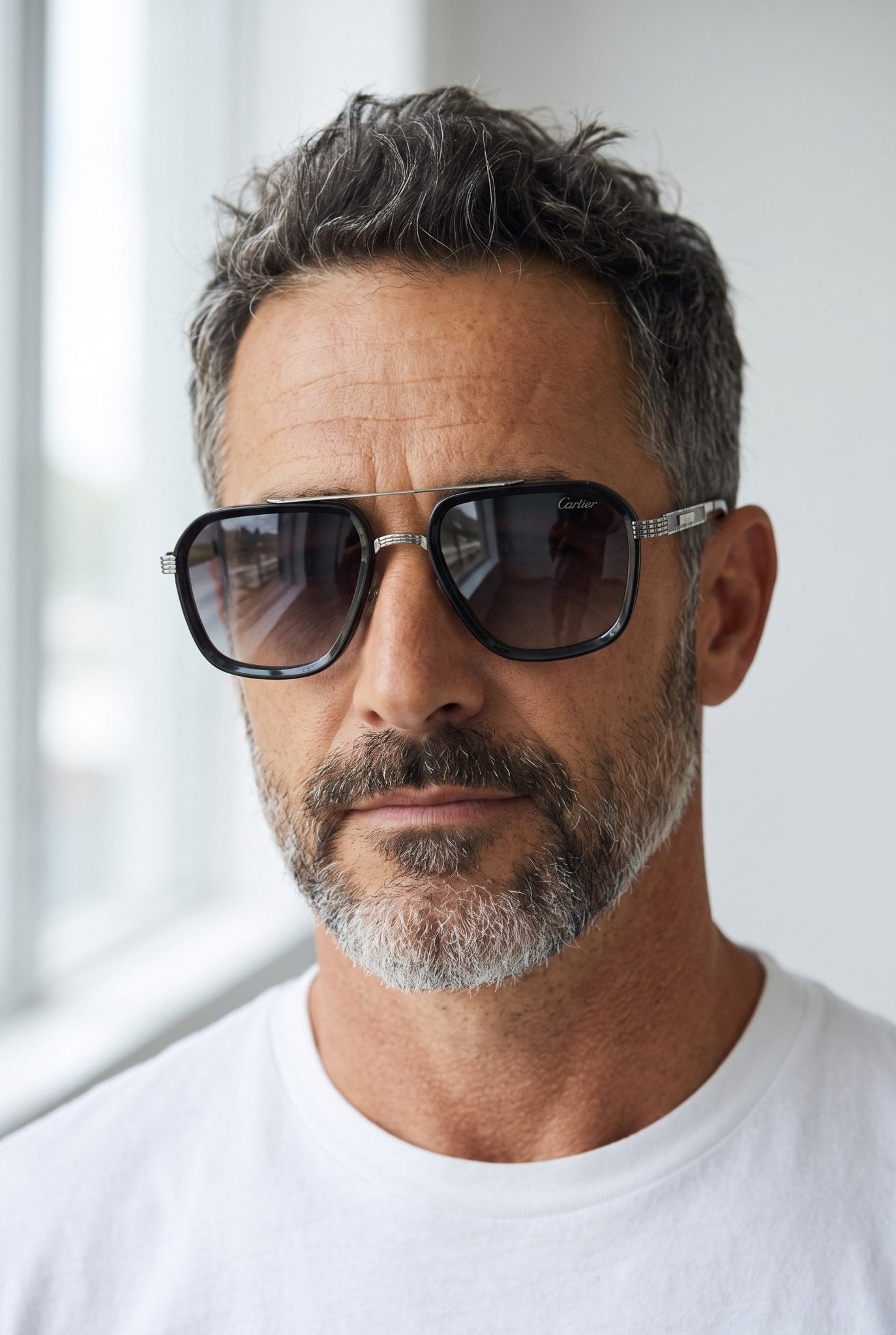 Cartier Sunglasses – Black Double‑Bridge Aviator 🕶️ - MASTERPIECE