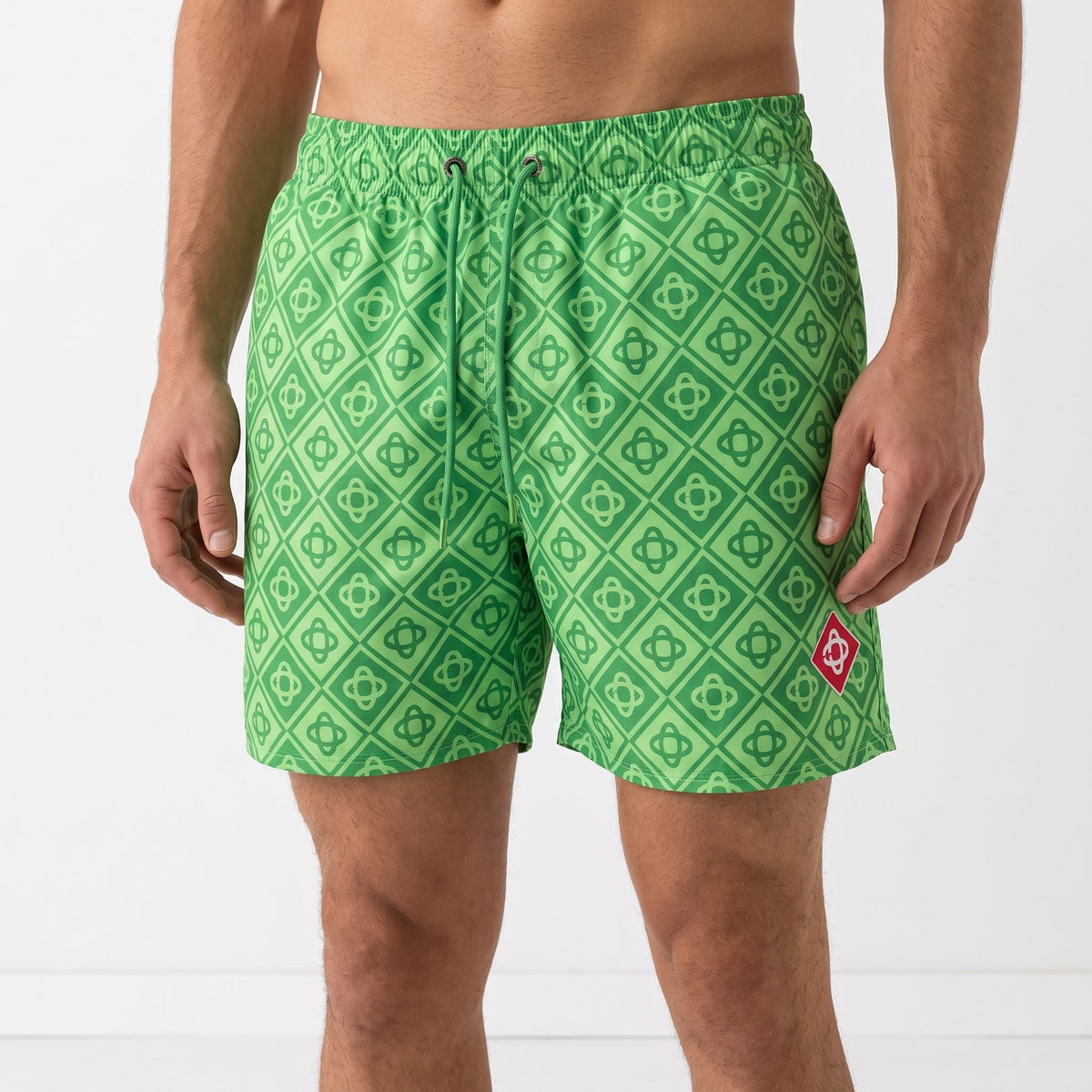Casablanca Swim Shorts – Green Geo Print 🟩🌊 - MASTERPIECE