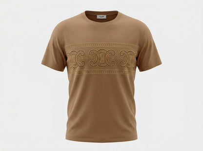 Celine Camel Triomphe Logo T-Shirt 🤎✨ - MASTERPIECE