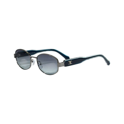 Celine Inspired Blue Round Sunglasses – Effortless Parisian Style 💙✨ - MASTERPIECE