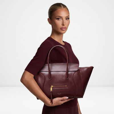 Celine Luggage Tote – Burgundy 🍷👜 - MASTERPIECE