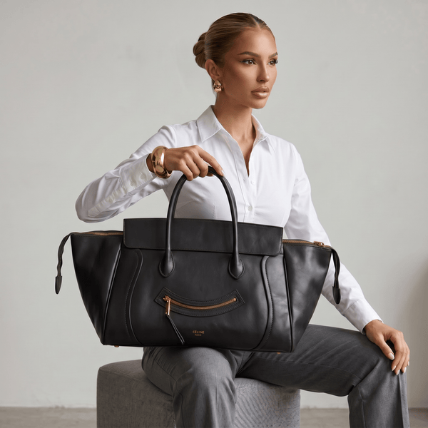 👜 Celine Phantom Luggage Tote Bag – Black Leather