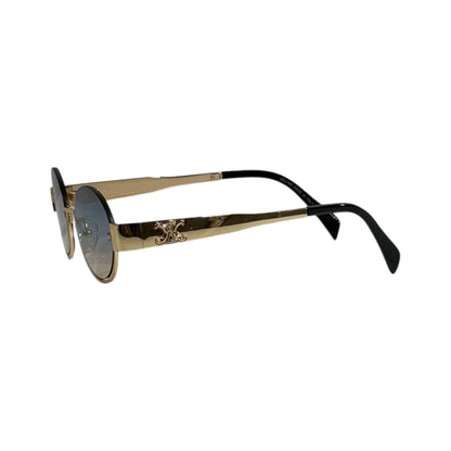 Celine Round Rimless Sunglasses 🕶️ | Gold Frame Gradient Lens - MASTERPIECE