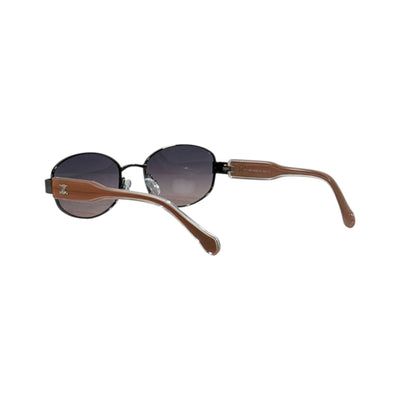 Celine Round Sunglasses 🕶️ | Black Frame Brown Temple Gradient Lens - MASTERPIECE