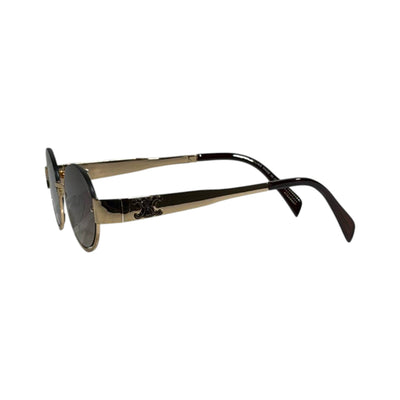 Celine Round Sunglasses – Gold Vintage Luxury 🕶️✨ - MASTERPIECE